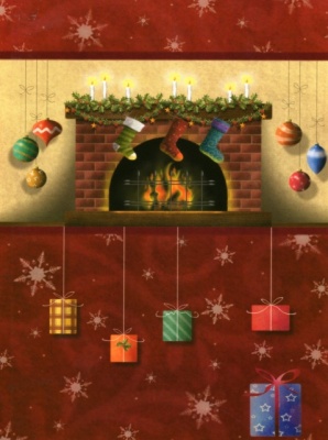 Christmas Stockings Christmas Cards - Pack of 10