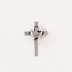 Cross with Dove Lapel Pin