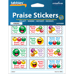 Smile God Loves You Praise Stickers