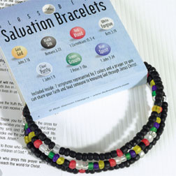 Salvation Beaded bracelet Set Of Three - LoveChristianBooks.com