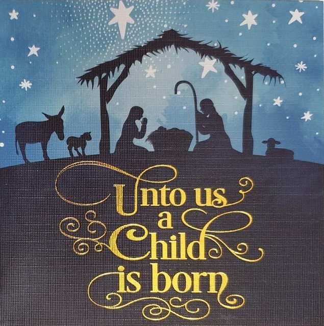 Unto Us a Child Christmas Cards- Pack of 10 - LoveChristianBooks.com