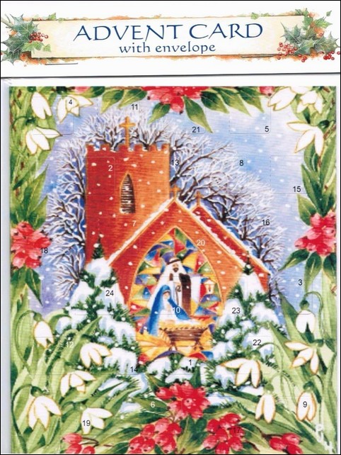 Nativity in Church Advent Card LoveChristianBooks com