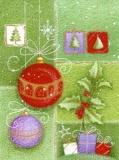 Baubles & Holly Christmas Cards - Pack of 10