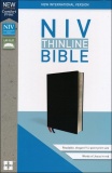 NIV Thinline Black Bonded Leather Bible