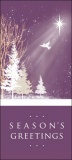 Season's Greetings Star Dove Tree Silhouette Christmas Cards - Pack of 5