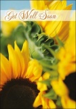 Get Well - Greetings Card (Yellow Sunflowers)