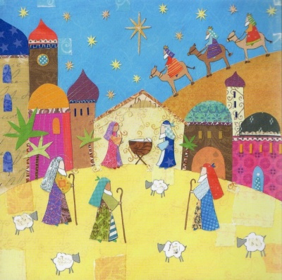 Nativity Scene Christmas Cards - Pack of 5